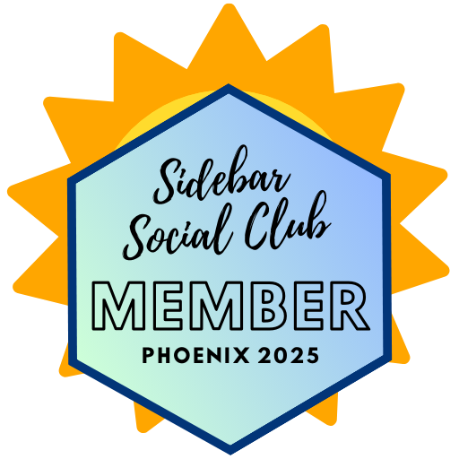 Badge Graphic for Sidebar Social Club Member - Phoenix 2025
